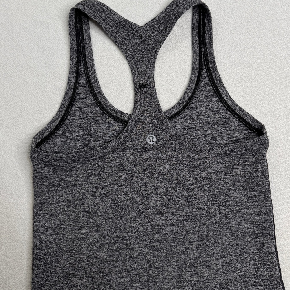 Lululemon Cool Racerback II •Heathered Black (First Release) - Picture 8 of 14
